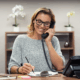 lady on phone
