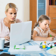 working from home with kids