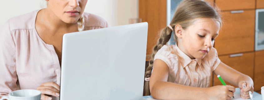 working from home with kids