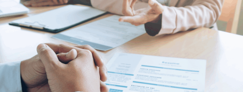 Client interviewing for a job, Heartland Resumes, Omaha, NE